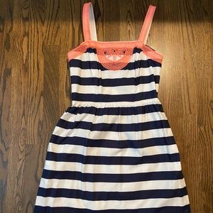 EUC VINEYARD VINES blue striped dress size zero
